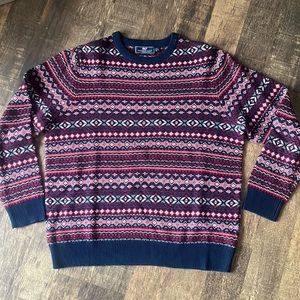 Vineyard Vines Mens Fair Isle Sweater Size Large Perfect Condition